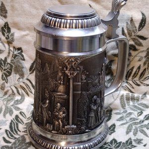 🎬Vintage🎬 Fein Zinn German Pewter Stein